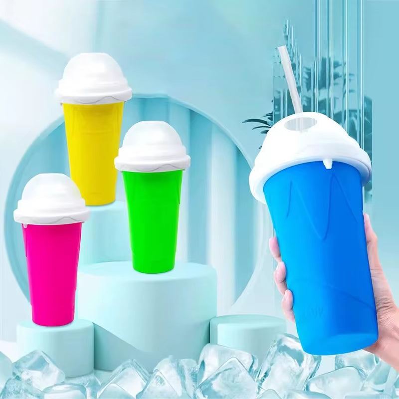 Quick-Frozen Slushy Maker Cup Large Capacity Slushy Cup for Homemade Smoothies Juice Ice Cream Summer Squeeze Beker Kitchen Tool